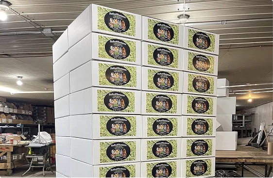 premium feed air washed stack of box packed pastures